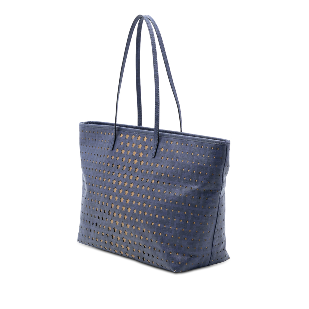 Pre-Loved Fendi Medium Coated Canvas Laser Cut Star Roll Tote - Picture 2 of 7